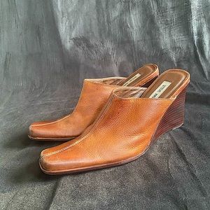 Steve Madden - Narrow Square Toe Wedge Mules - Size: 9